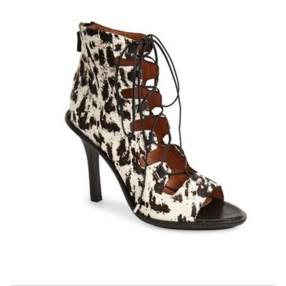 Derek Lam 10 Crosby Inga Lace-up Sandal Animal Print Women’s Size 8